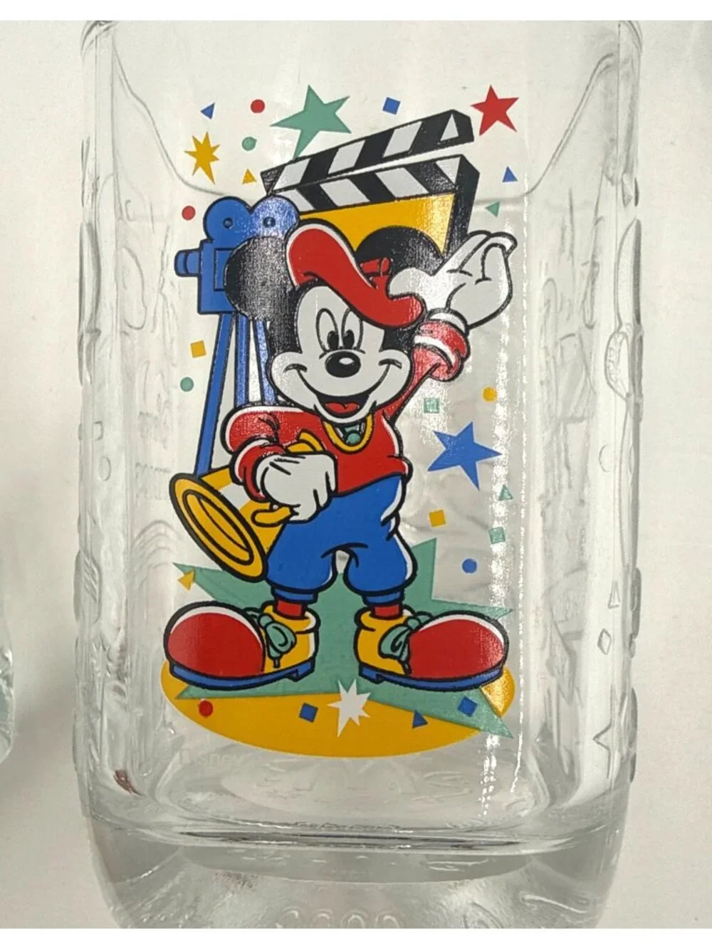 VTG McDonalds Disney World 2000 Celebration Glass Set Of 3 Mickey Mouse Design